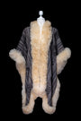 Divine Balance |  Grey Baby Alpaca Fur Cape 856