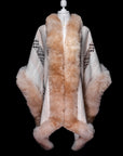 Sacred Life | Cream Baby Alpaca Fur Cape 857