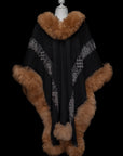 Spiritual Allies  | Black Baby Alpaca Fur Cape 868