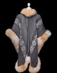 Guardian of Renewal | Grey Baby Alpaca Fur Cape 905