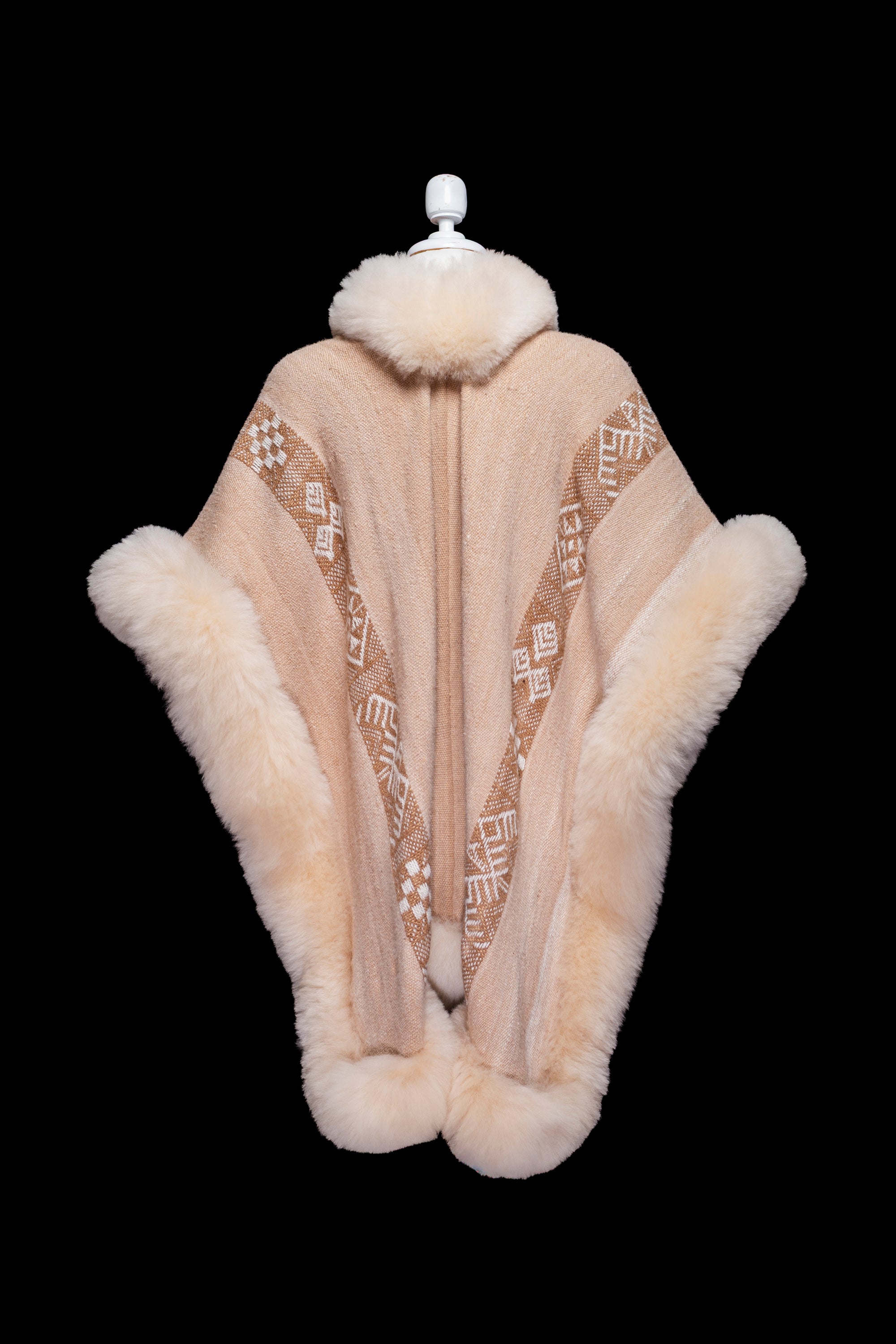 Majesty of the Andes | Fawn Baby Alpaca Fur Cape 949