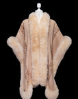 Majesty of the Andes | Fawn Baby Alpaca Fur Cape 949