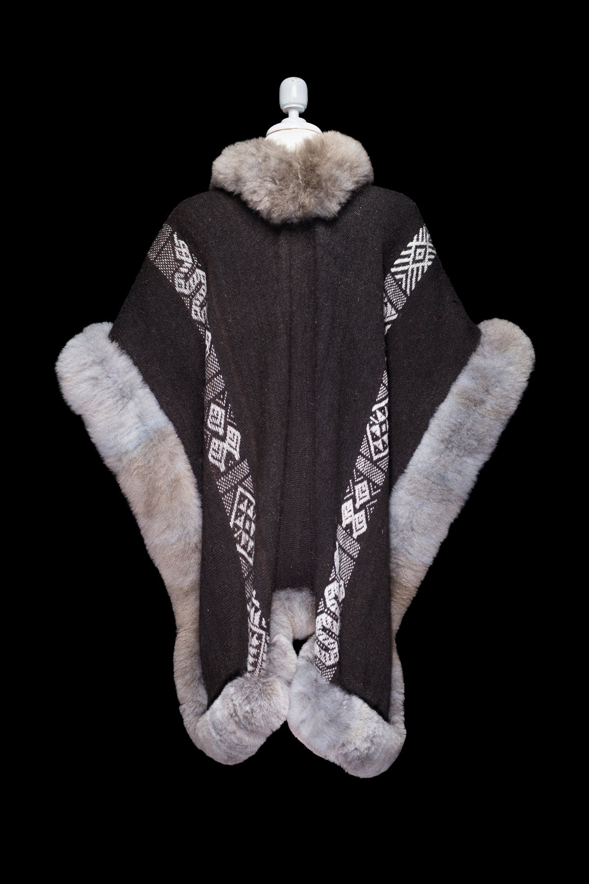 Guardians of Life | Black Signature Alpaca Fur Cape 962