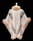The Courage to Become | Cream Signature Alpaca Fur Cape 968
