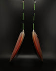 Blue Solo Feather Huni Kuin Earrings