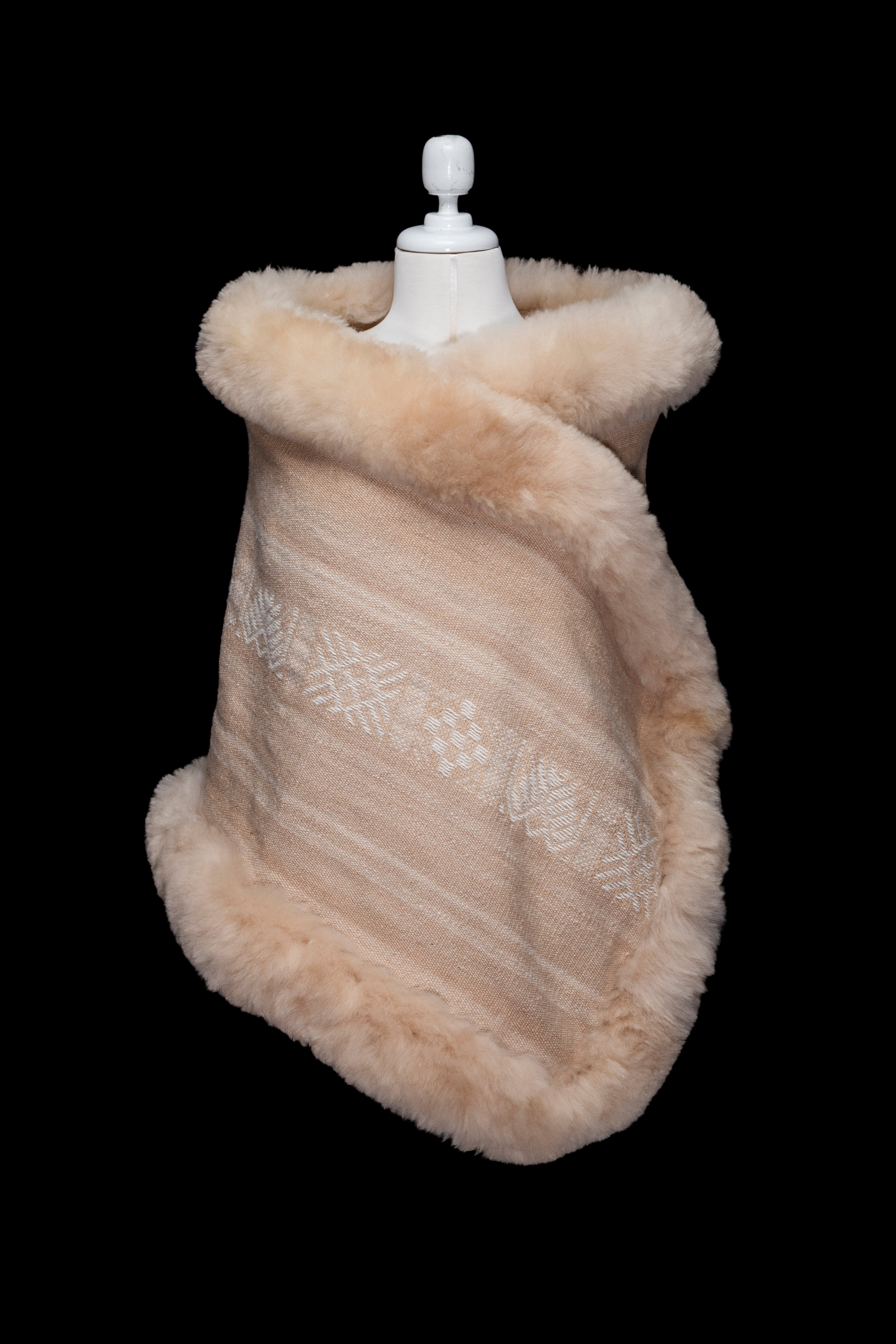 Balance of Harmony | Golden Alpaca Fur Wrap 066 – Mama Ayni