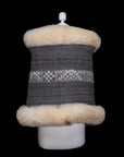 Guardian of the Andes | Grey Alpaca Fur Wrap 047