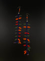 Curica Beaded Vine Huni Kuin Earrings