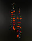 Curica Beaded Vine Huni Kuin Earrings