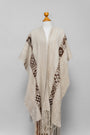 Sacred Spirit | Cream Baby Alpaca Fringe Cape 022