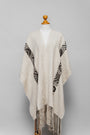 Guardian's Blessing | Cream Baby Alpaca Fringe Cape 023