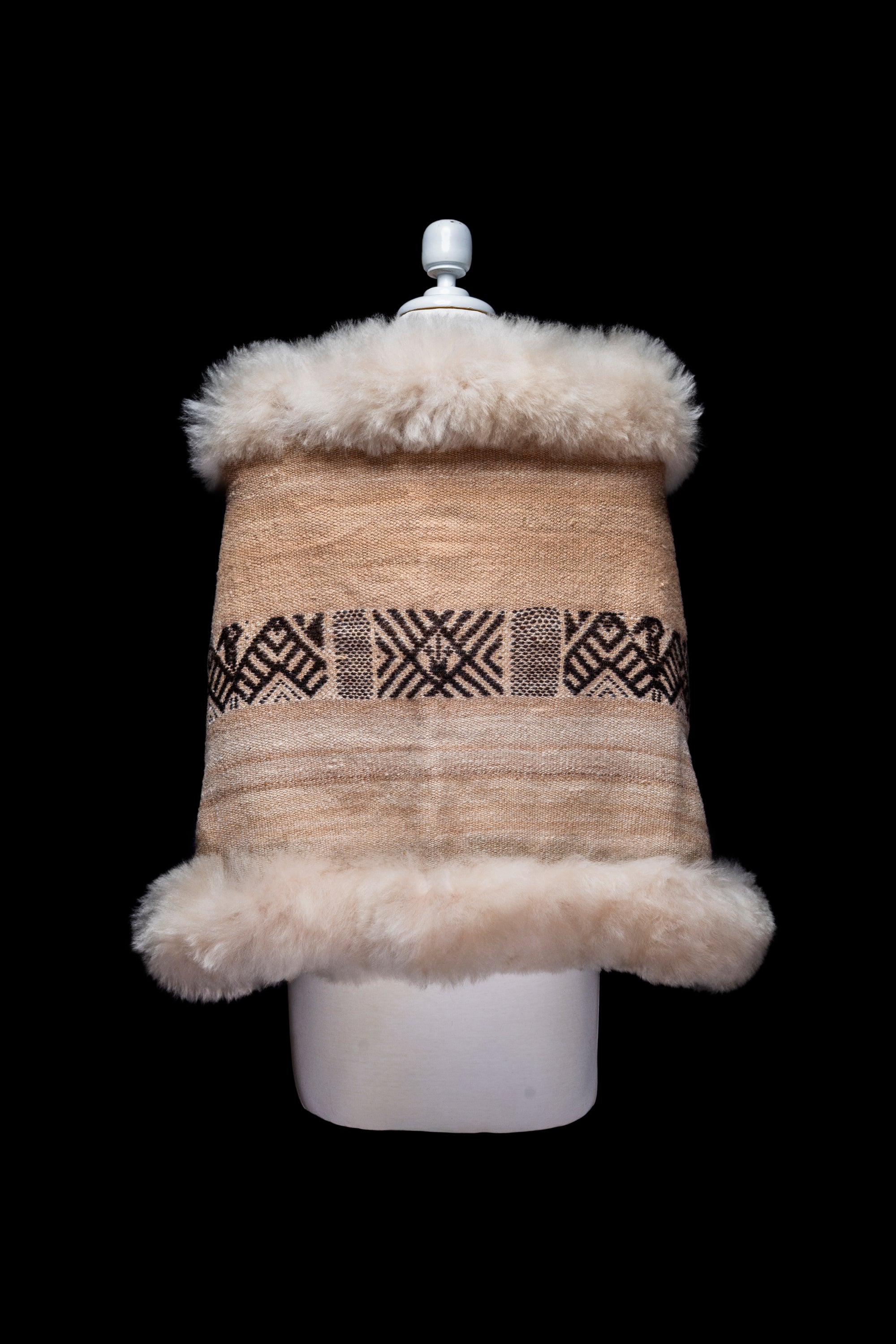 Heavenly Guide | Golden Baby Alapca Fur Wrap 018