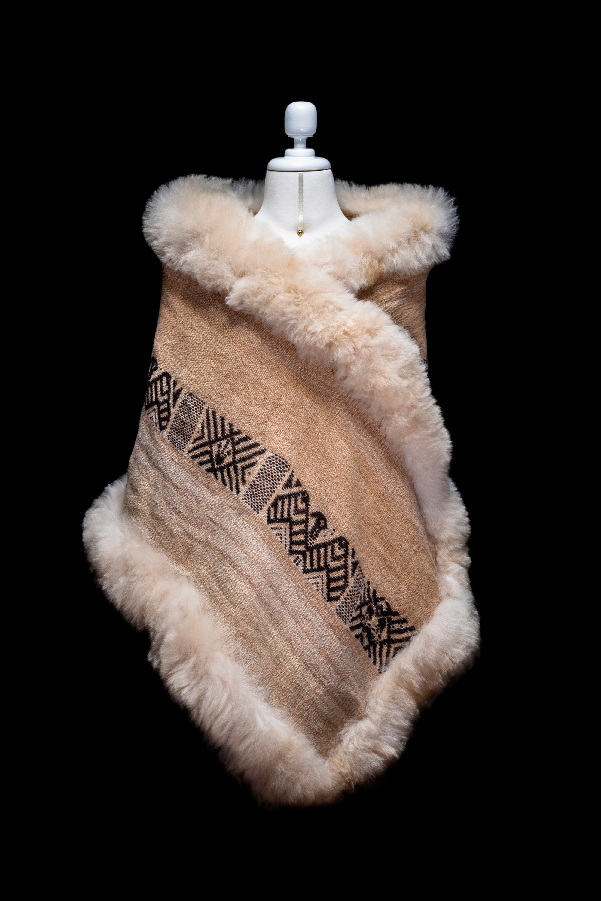 Heavenly Guide | Golden Baby Alapca Fur Wrap 018