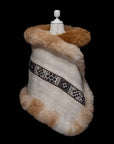 Sacred Otorongo Path | Cream Alpaca Fur Wrap 051