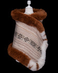 Path of Courage | Striped Alpaca Fur Wrap 72