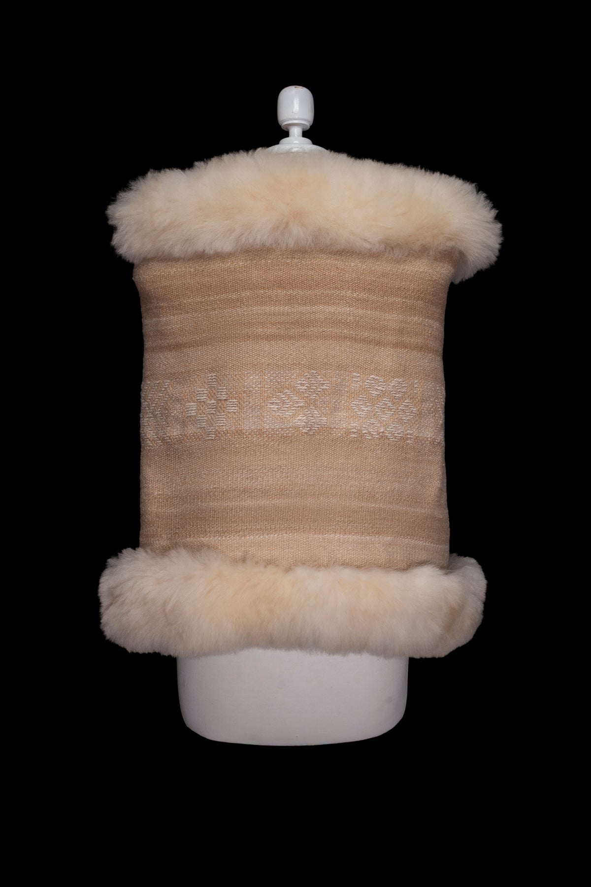 Ancestral Guardian | Tan Alpaca Fur Wrap 73