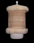 Ancestral Guardian | Tan Alpaca Fur Wrap 73