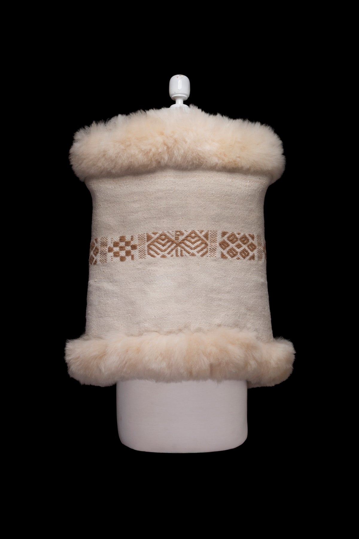 Bridge of Life | Cream Alpaca Fur Wrap 81