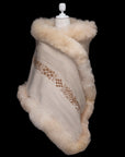 Bridge of Life | Cream Alpaca Fur Wrap 81