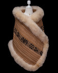 Living Wisdom | Striped Alpaca Fur Wrap 83