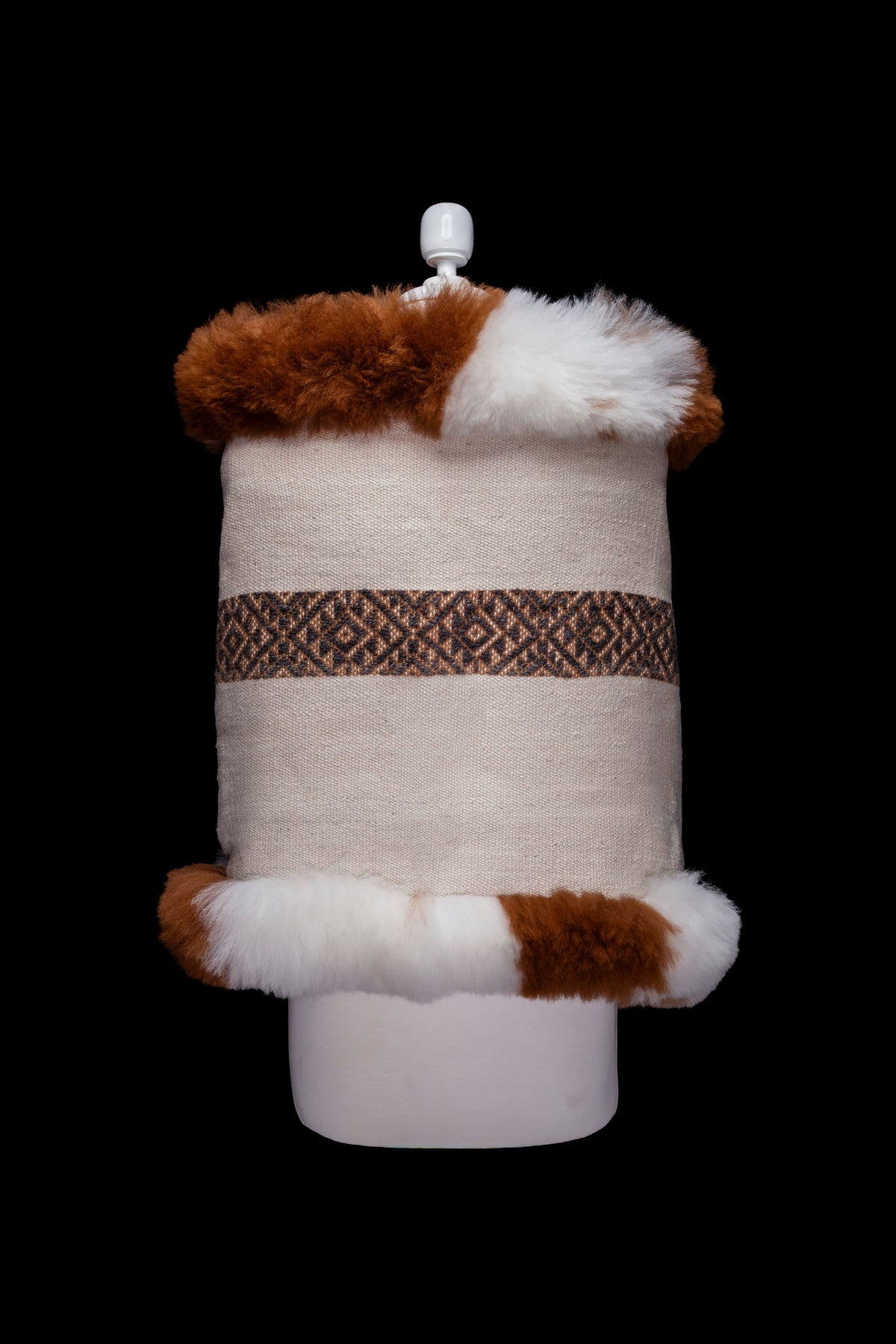 Mirror of Creation | Cream Alpaca Fur Wrap 86
