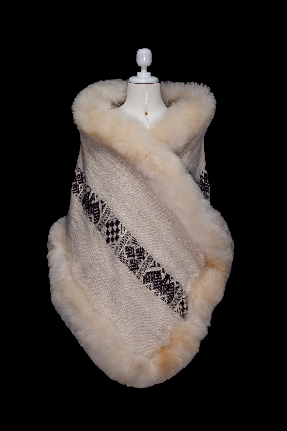 Sacred Knowing | Cream Alpaca Fur Wrap 92