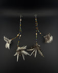 Rainbow Duet Huni Kuin Feather Earring