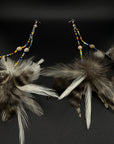 Rainbow Duet Huni Kuin Feather Earring