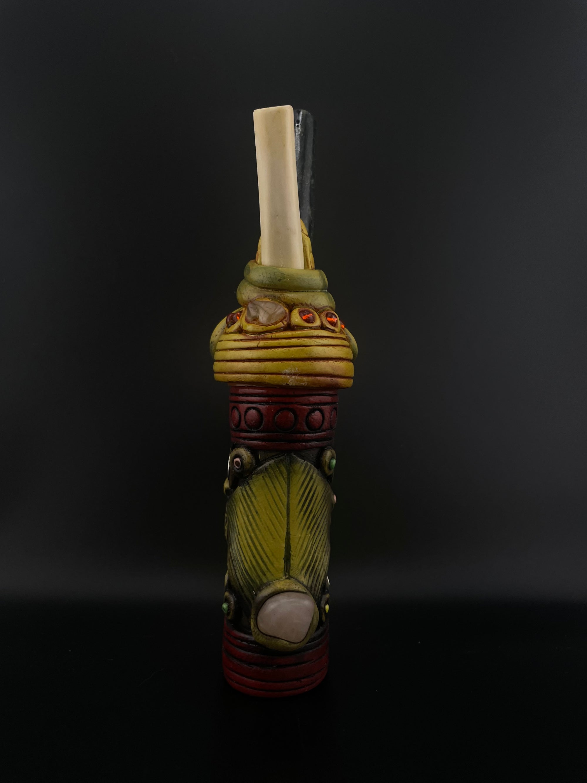 Bear + Snake Kuripe with Medicine Holder - Various Styles