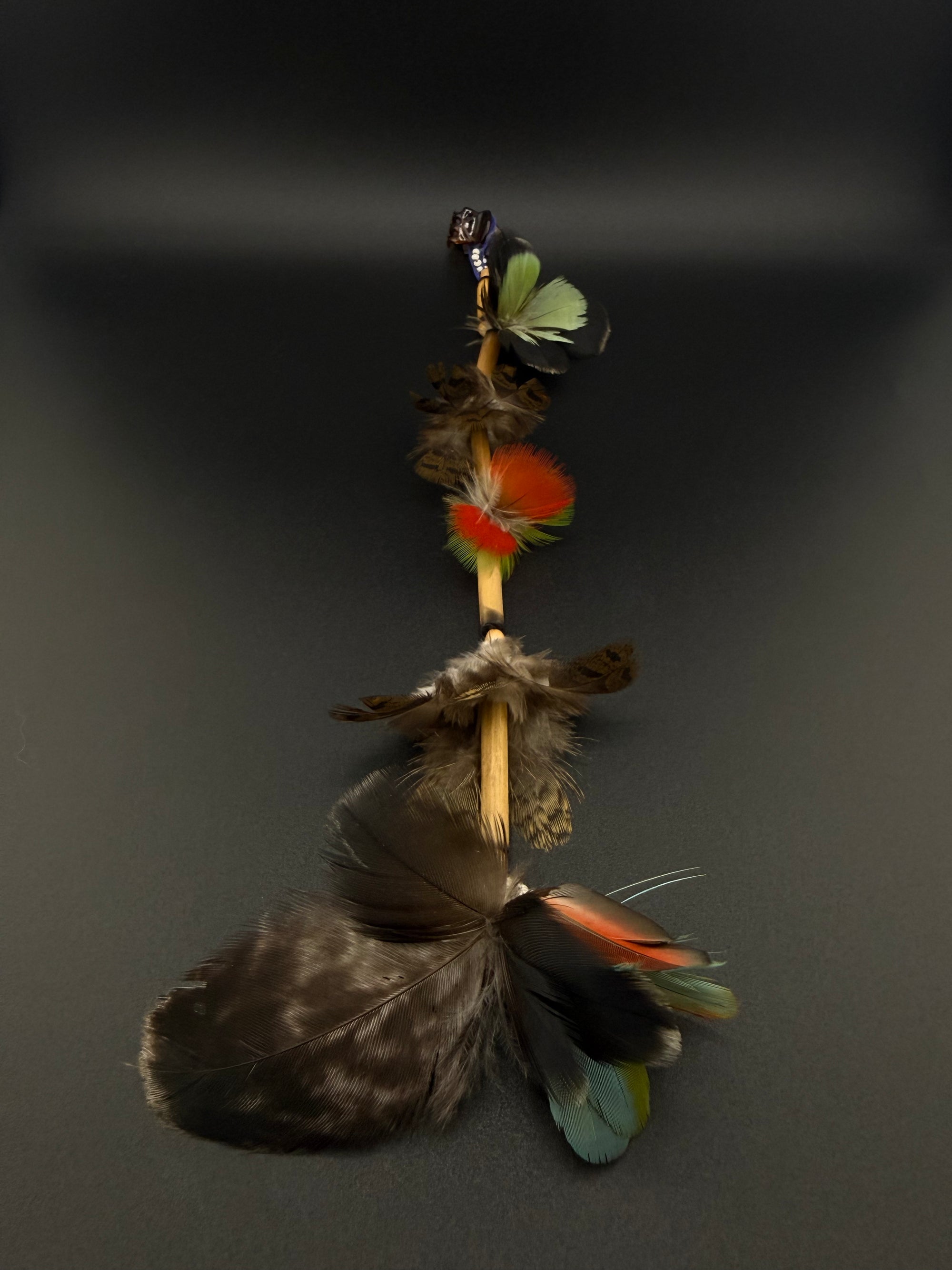 Jungle Waterfall Huni Kuin Feather Hair Clip