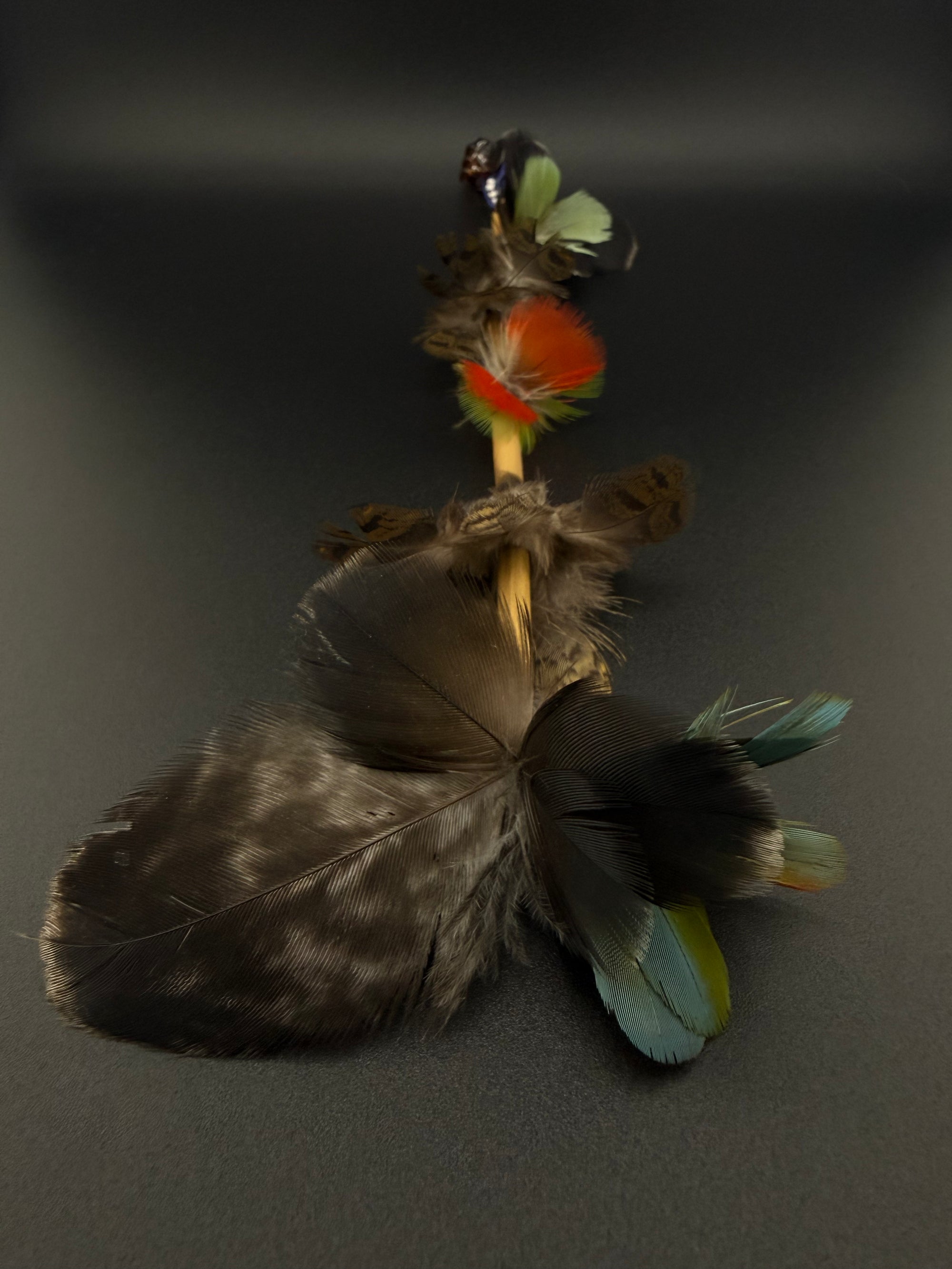 Jungle Waterfall Huni Kuin Feather Hair Clip