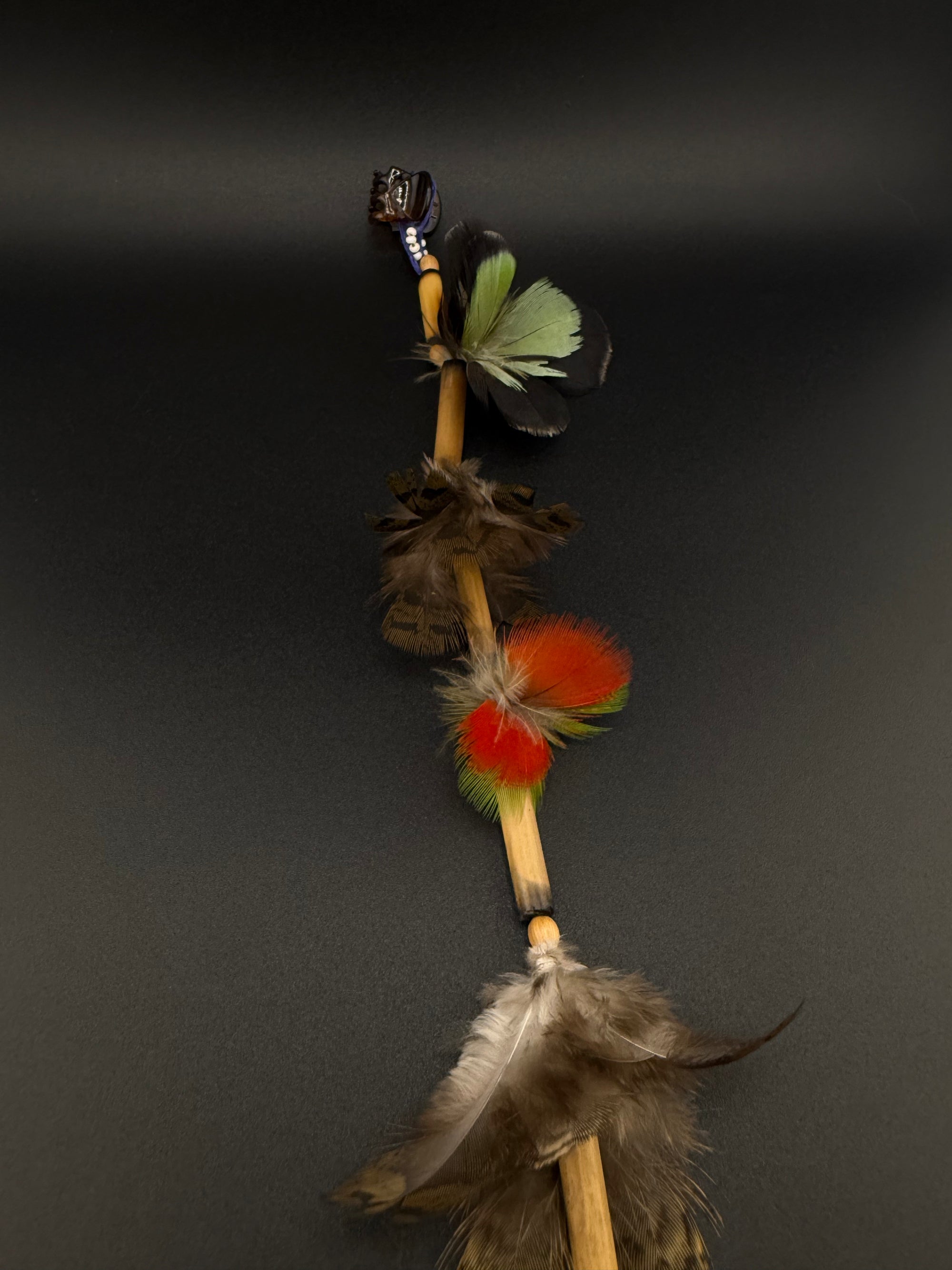 Jungle Waterfall Huni Kuin Feather Hair Clip