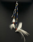 White Huni Kuin Feather Hair Clip