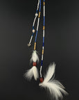 White Huni Kuin Feather Hair Clip
