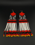 Red Diamond Fulni-ô Shield Earring