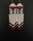 White Fulni-ô Shield Earring