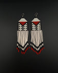 White Fulni-ô Shield Earring