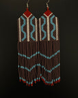 Brown Fulni-ô Shield Earring