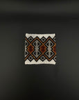 White and Brown Beaded Yawanawa Cuff