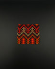 Red Beaded Yawanawa Cuff