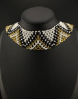 Cream Huni Kuin Beaded Necklace