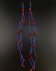 Macaw Long Huni Kuin Beaded Earrings