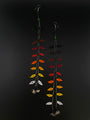 Sunset Beaded Vine Huni Kuin Earrings
